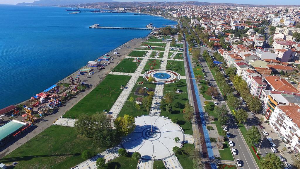 Град Текирда, Турция от високо