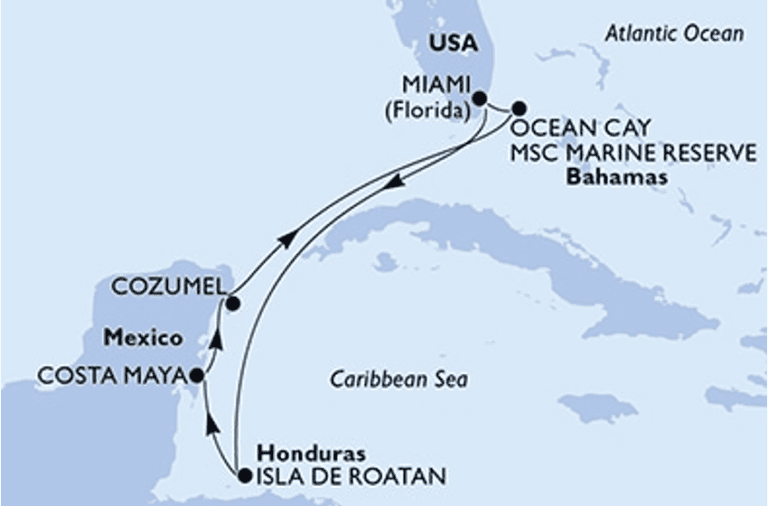 Cruise-Miami-Map